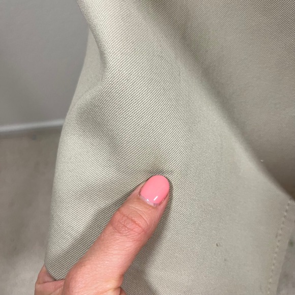 Vintage London Fog Mens Tan Trench Coat Zip Out Faux Fur Liner 38 Reg Beige - Picture 15 of 15